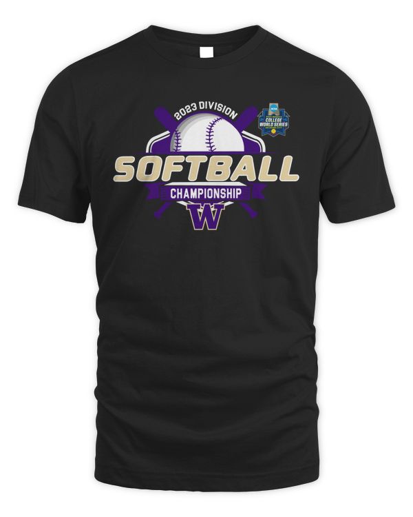 Official Washington Huskies 2023 Women's Softball College World Series Championship Tee