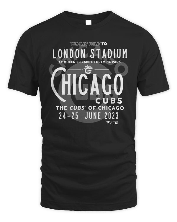 Chicago Cubs 2023 MLB World Tour London Series Vintage Ticket The Culbs Of Chicago June 24-25 Tee