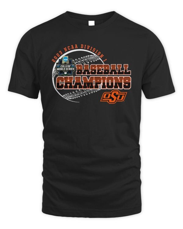 Oklahoma State Cowboys 2023 NCAA Division I Baseball Men’s Champions Tee Shirt