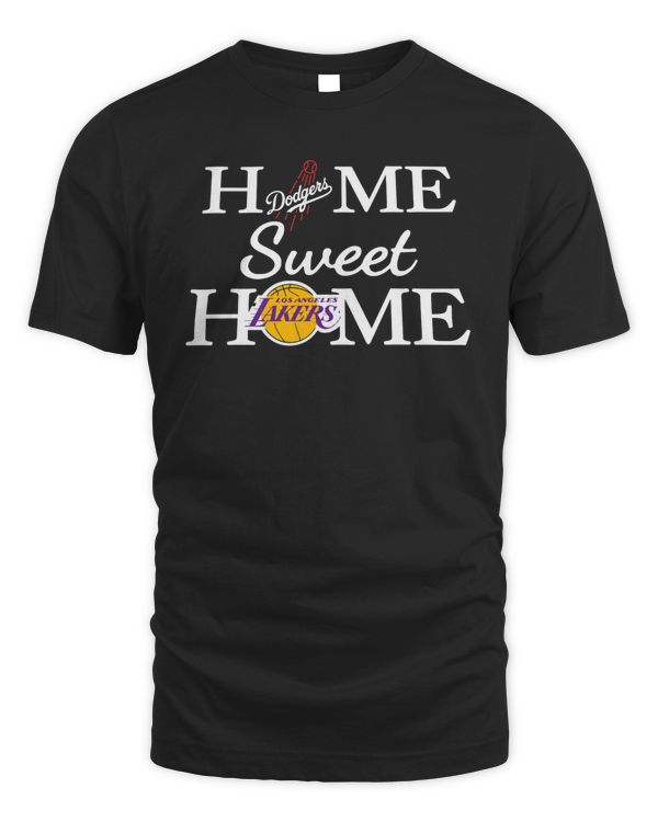 Los Angeles Baseball and Basketball Home Sweet Home Tee