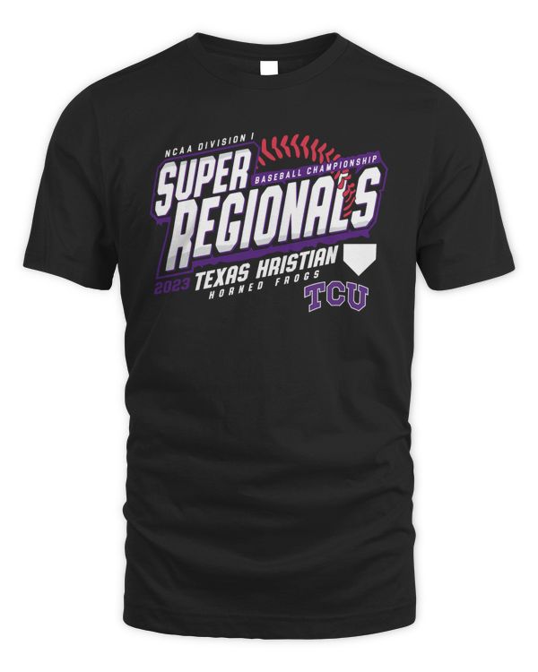 TCU Horned Frogs 2023 NCAA Division I Baseball Super Regional Tee Shirt