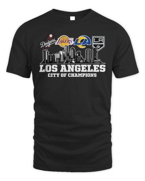 Official Los Angeles City Of Champions Dodgers X Lakers X Rams X Kings 2023 Shirt