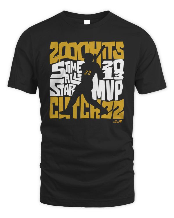 Andrew McCutchen Pittsburgh Icon 2000 Hits Shirt Black