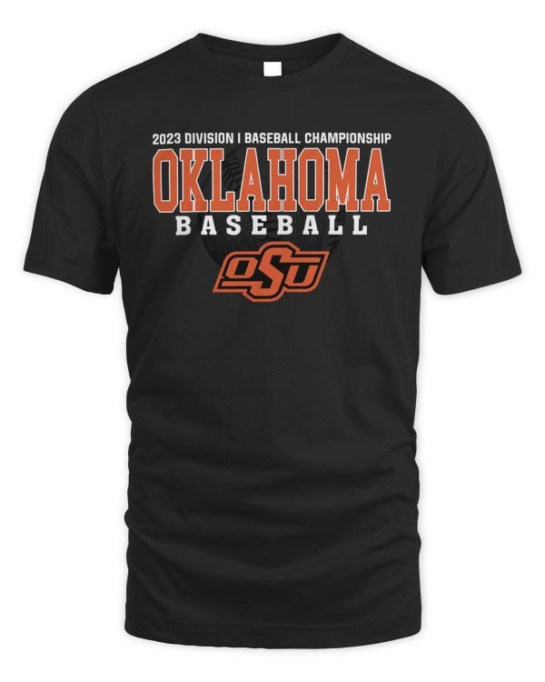 Oklahoma State Cowboys 2023 Division I Champions Baseball T Shirt