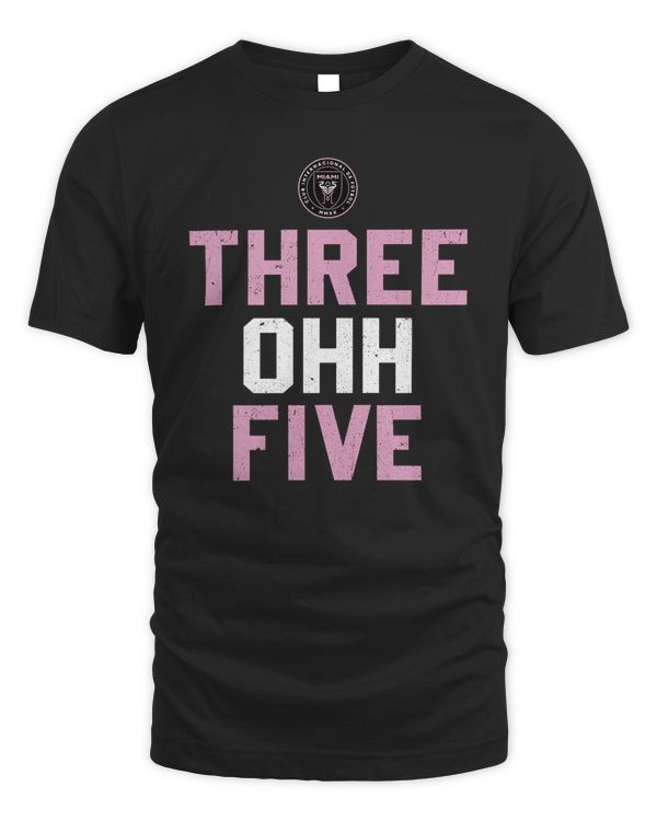 500 Level Inter Miami CF Area Code Logo Black Tee