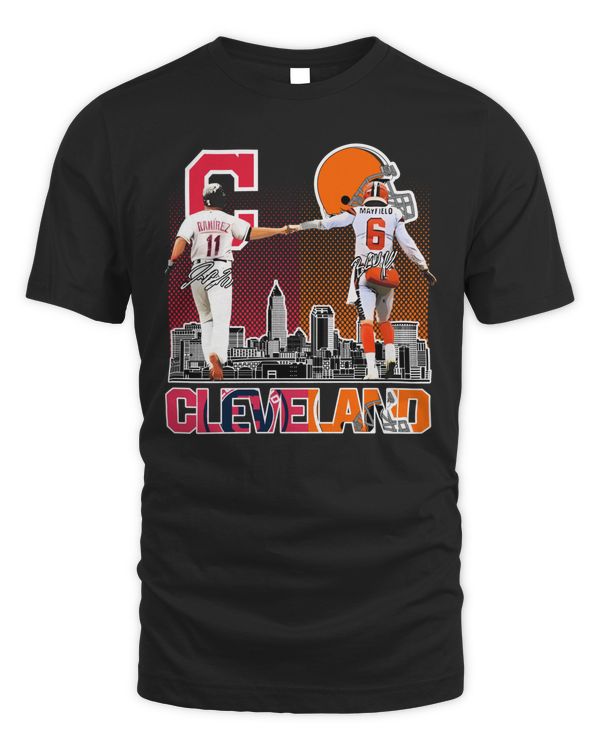 Official Ramirez X Mayfield Cleveland Sports Teams 2023 Signatures Shirt
