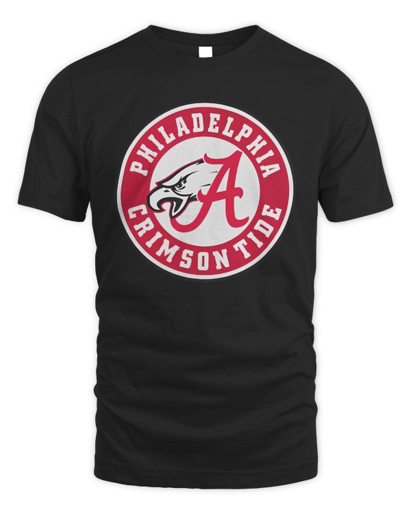 Philadelphia x Crimson Tide Logo 2023 Black Shirt