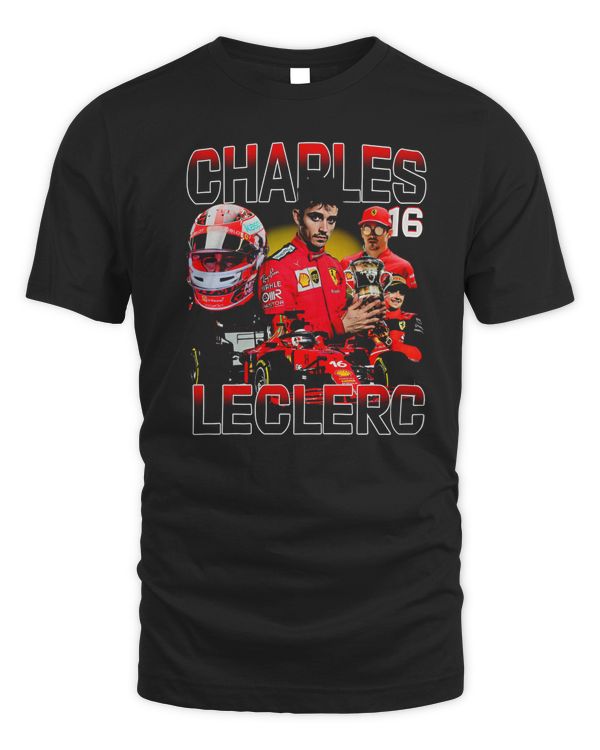 Game Changer Merch Charles Leclerc Tee Black