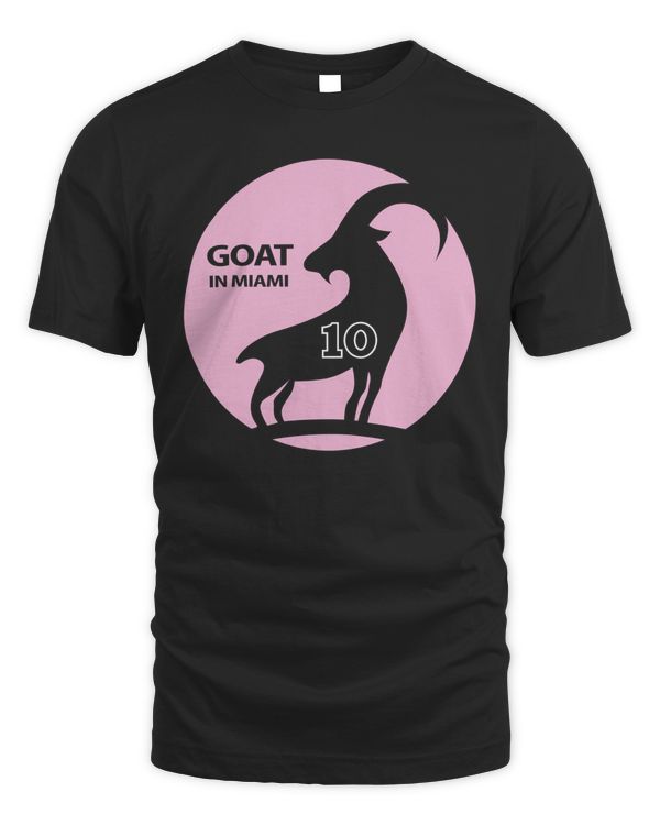 Goat In Miami Messi #10 Shirt Black