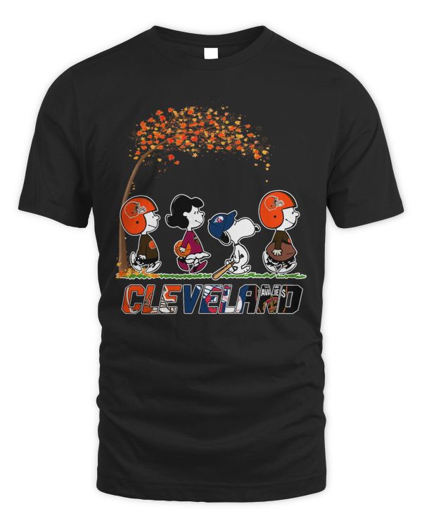 Official The Peanuts Characters Abbey Road Cleveland Sport Team 2023 Shirt