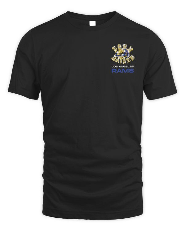 Official Los Angeles Rams Born X Raised Championship Ring 1999 - 2021 T-Shirt Black