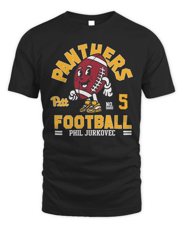 University Of Pittsburgh Football #5 Phil Jurkovec 2023 T-Shirt