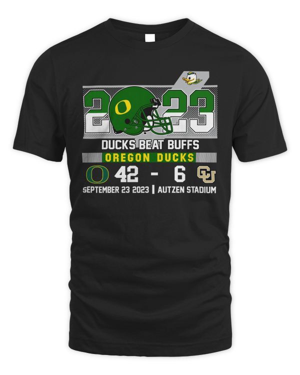2023 Ducks Beat Buffs Oregon Ducks 42-6 Colorado Buffaloes Shirt Black