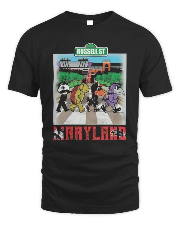 Maryland Sports Team Mascot Abbey Road Russell St 2023 Shirt