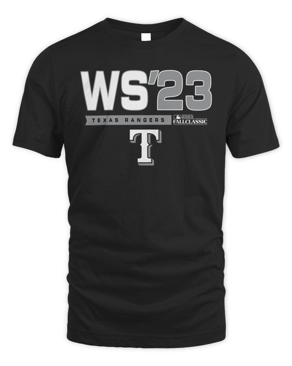 2023 World Series Texas Rangers Fall Classic T-Shirt Black