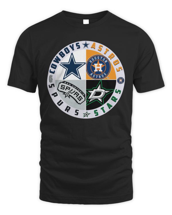 Texas Fan Cowboys x Astros x Stars And Spurs Logo Shirt