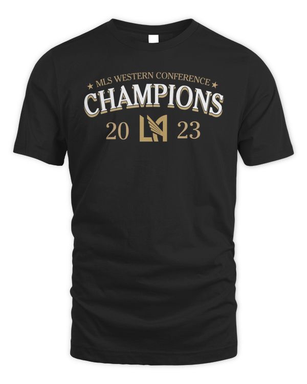 Mitchell & Ness Adult 2023 Conference Champions Los Angeles FC Shirt Black