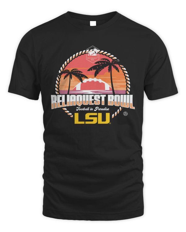 ReliaQuest Bowl Merch LSU Tigers Logo Shirt Black