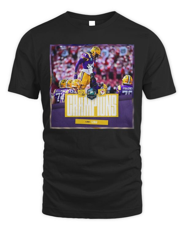 LSU Tigers 2024 ReliaQuest Bowl Champions Tee Poster