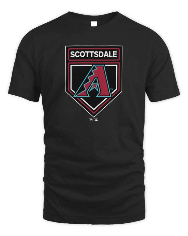 Men's Arizona Diamondbacks 2024 Spring Training Raglan Scottsdale Logo T Shirt