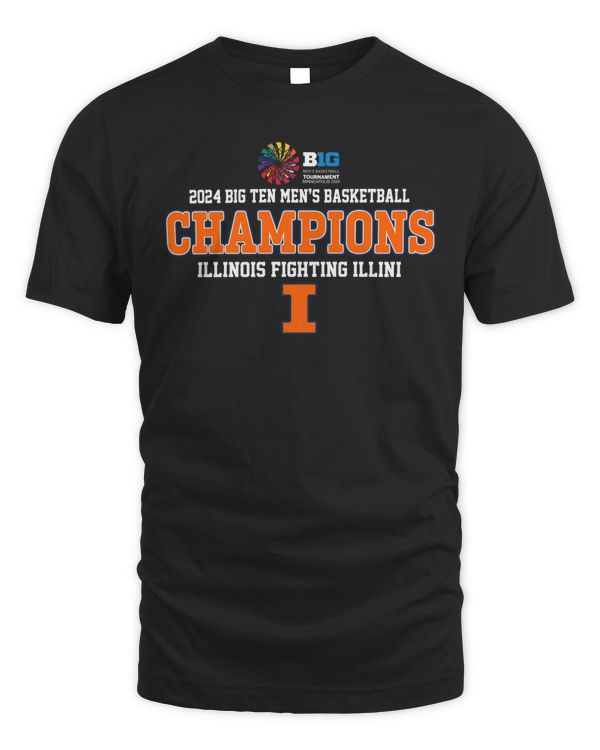 Official 2024 Big Ten Men’s Basketball Tournament Conference Champions Illinois Fighting Illini Shirt