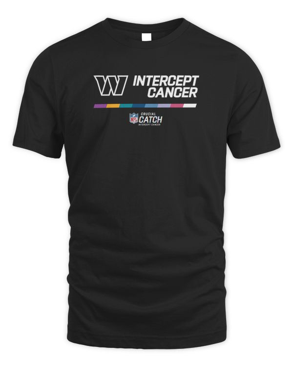 NFL Washington Commanders Crucial Catch Intercept Cancer 2022 T-Shirt