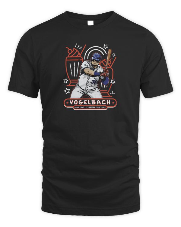 Official New York Mets Daniel Vogelbach Milkshake Damn Right It's Better Than Yours T Shirt