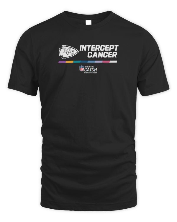 NFL Kansas City Chiefs Intercept Cancer Crucial Catch T Shirt