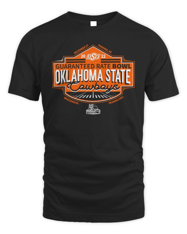 Guaranteed Rate Bowl 2022 Oklahoma State Cowboys Men'S T Shirt