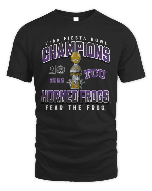 Tcu Horned Frogs Fanatics Branded College Football Playoff 2022 Fiesta Bowl Champions Hometown Celebration Tee
