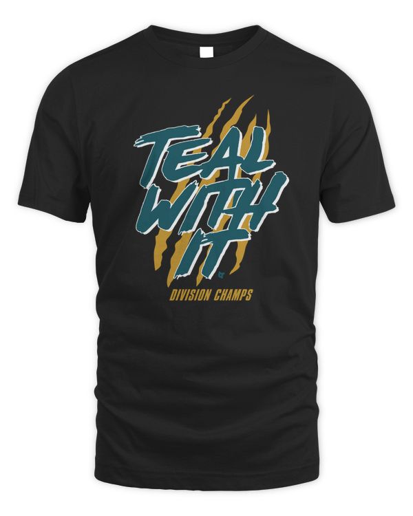 Jacksonville Jaguars Teal With It Division Champs Shirt Breaking T
