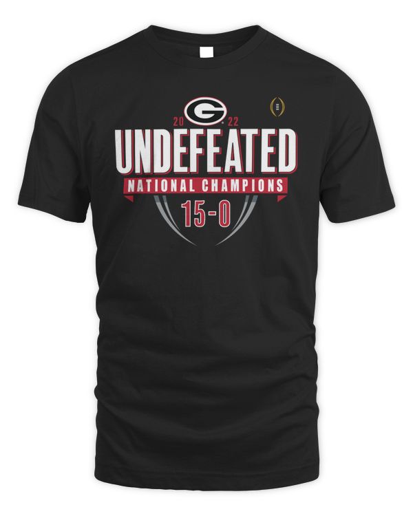 Georgia Bulldogs Fanatics Branded College Football Playoff 2022 National Champions Hometown Undefeated Tee