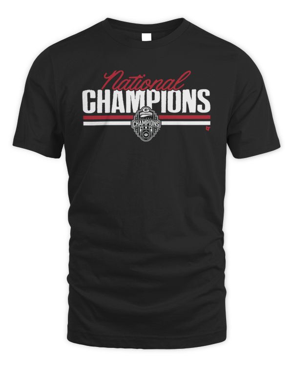 Georgia Football National Champions Script Block Tee