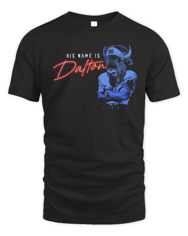 Official Buffalo His Name Is Dalton Black Hoodie