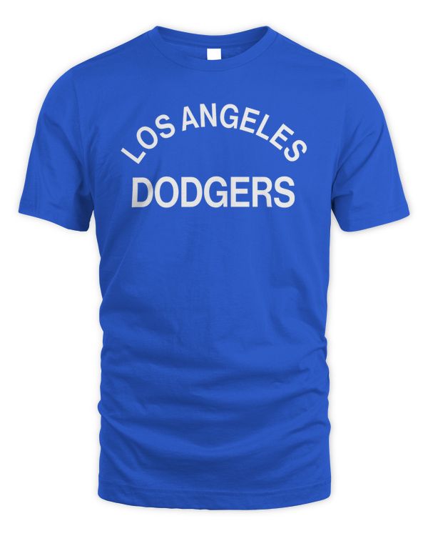 Los Angeles Dodgers Baseball Signature Blue Super Soft Logo 2023 T-Shirt