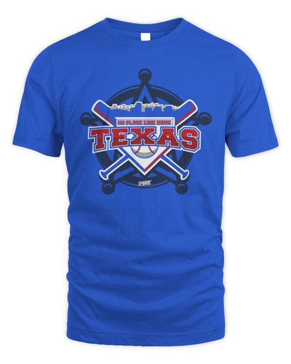 No Place Like Home Texas Baseball Logo Shirt Smack Apparel