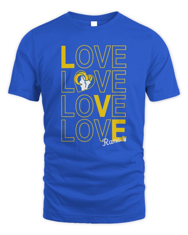 Los Angeles Rams x G-III 4Her by Carl Banks Women's Football Girls Tee Royal