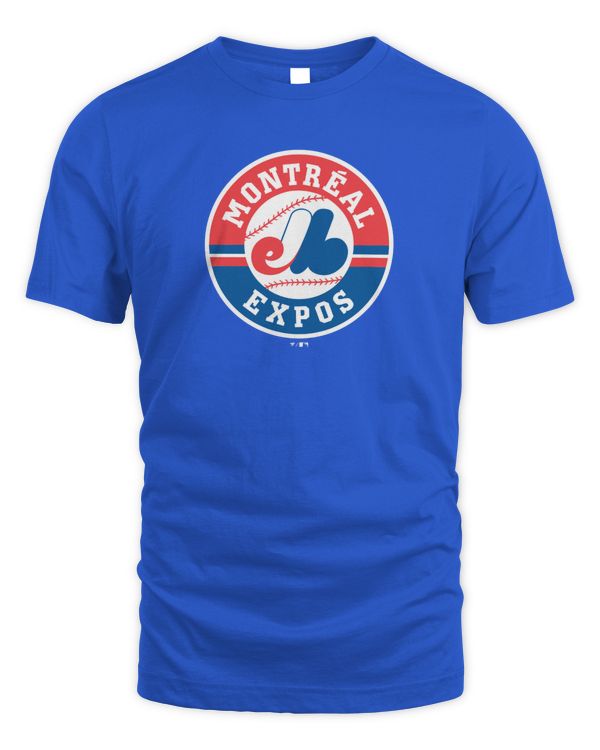 Mlb Shop Montreal Expos Logo Men'S T Shirt Royal