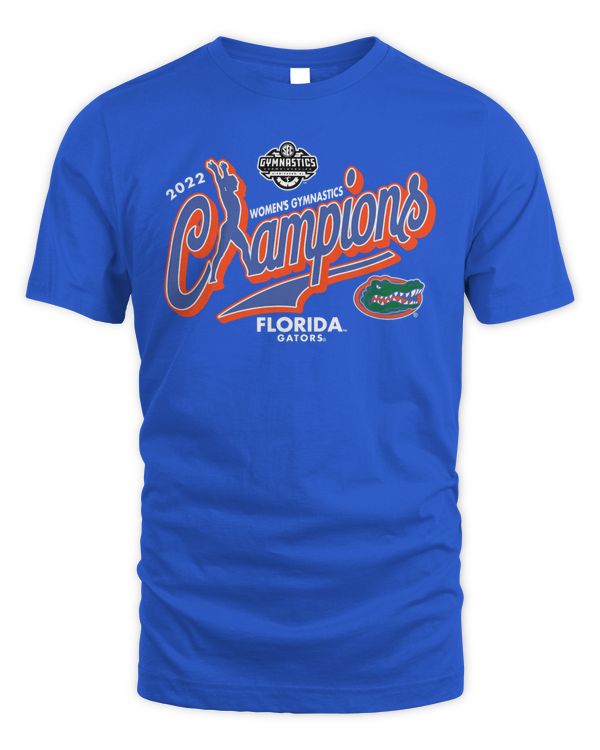 Offical Ncaa Florida Gators 2022 Sec Women'S Gymnastics Conference Champions Event T-Shirt