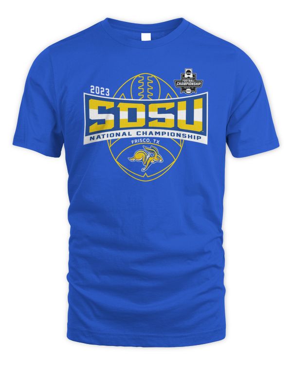 Blue 84 South Dakota State Jackrabbits Frisco Fan Sided Tee