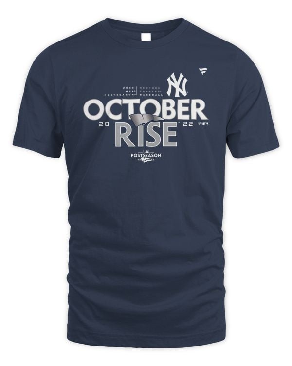 Men's New York Yankees Fanatics Navy 2022 Postseason Locker Room T-Shirt