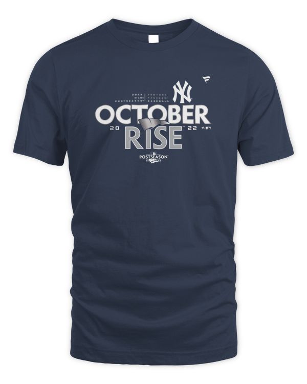 New York Yankees Fanatics Branded October Rise 2022 Postseason T-Shirt
