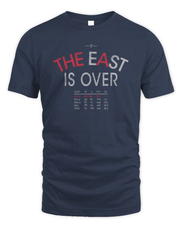 Rotowear Mlb Braves Baseball The East Is Over Tee