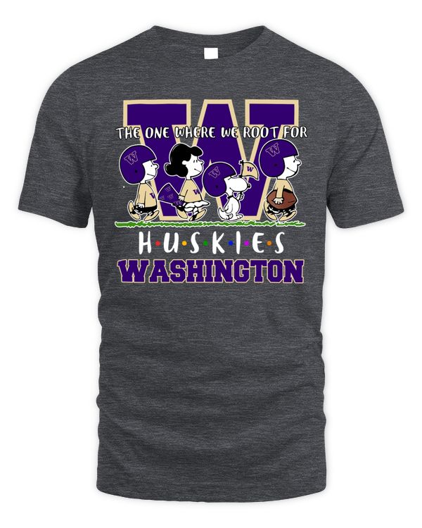 Official Snoopy Peanuts The One Where We Root For Washington Huskies 2023 Shirt