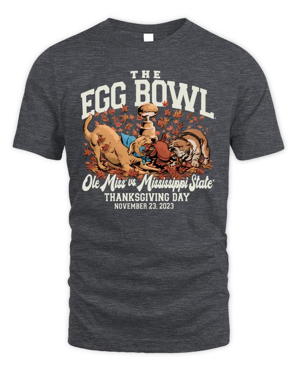 The Egg Bowl Ole Miss Rebels Vs. Mississippi State Bulldogs Game Day Thanksgiving Dat November 23 2023 Tee