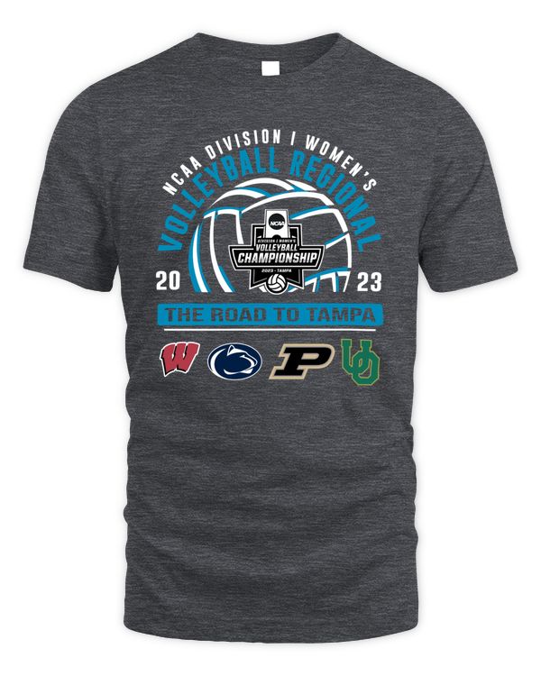 Event 1 The Road To Tampa 2023 NCAA Division I Women's Volleyball Regional Wisconsin 4 Teams Champions Tee