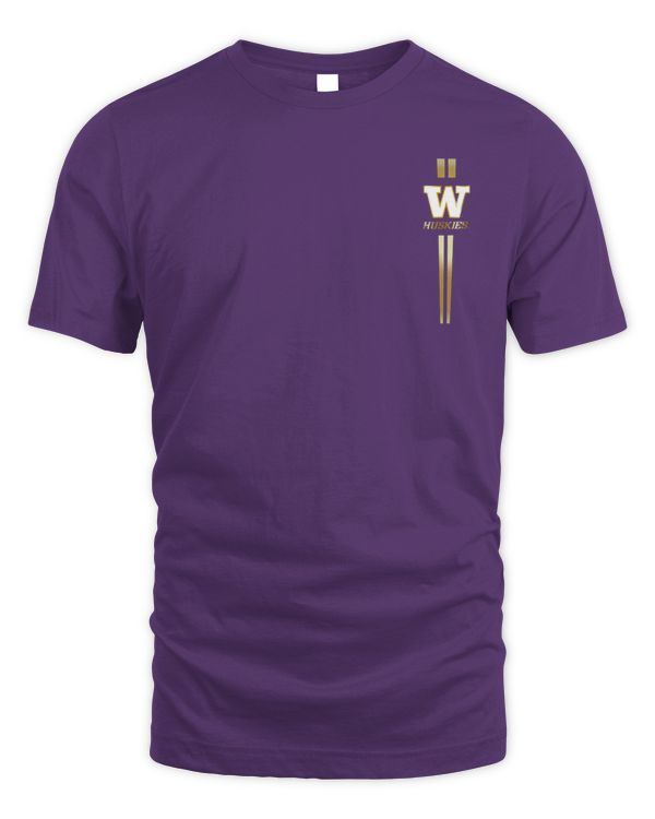 Washington Huskies Logo Sideline Strategy Aeroready Pregame Tee Purple
