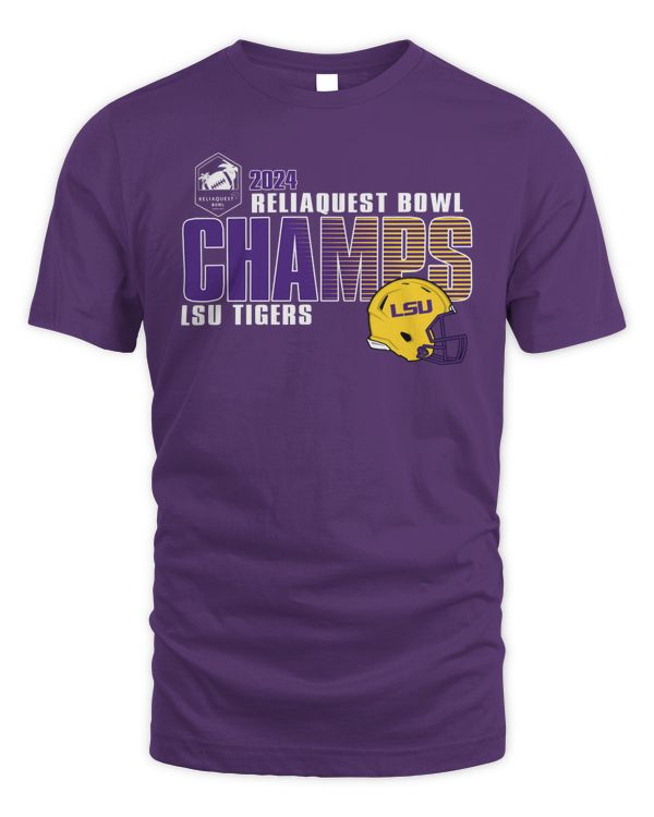 ReliaQuest Bowl Merch LSU Tigers 2024 Champions Shirt