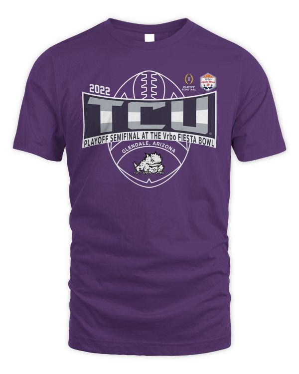 Rallyhouse Tcu Horned Frogs 2022 College Football Playoff Bound Tee