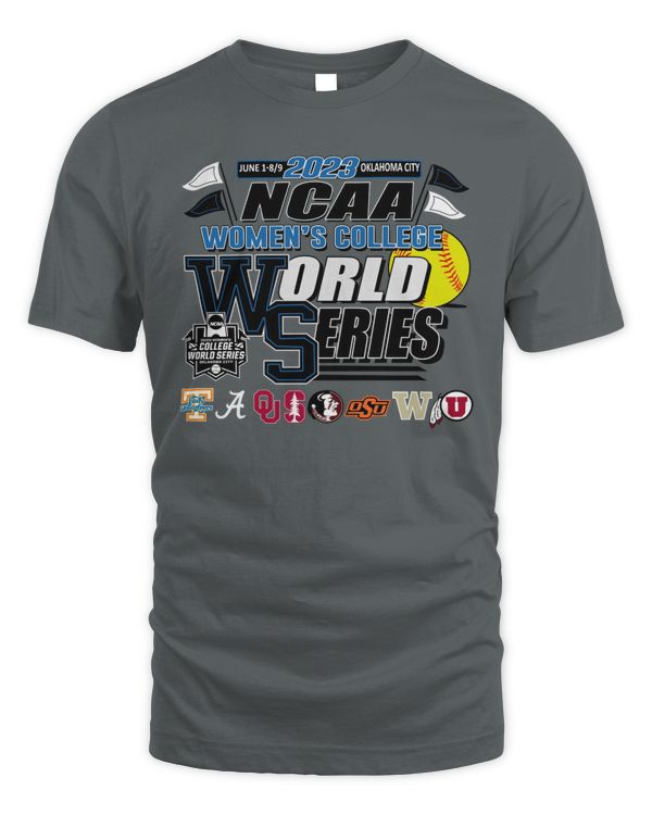 Official 2023 Ncaa Women'S College World Series Oklahoma City June 1-8 September 8 Teams Logo Shirts